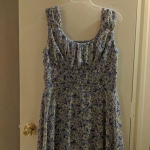 Beautiful Floral Dress | Blue Flowers | Feminine